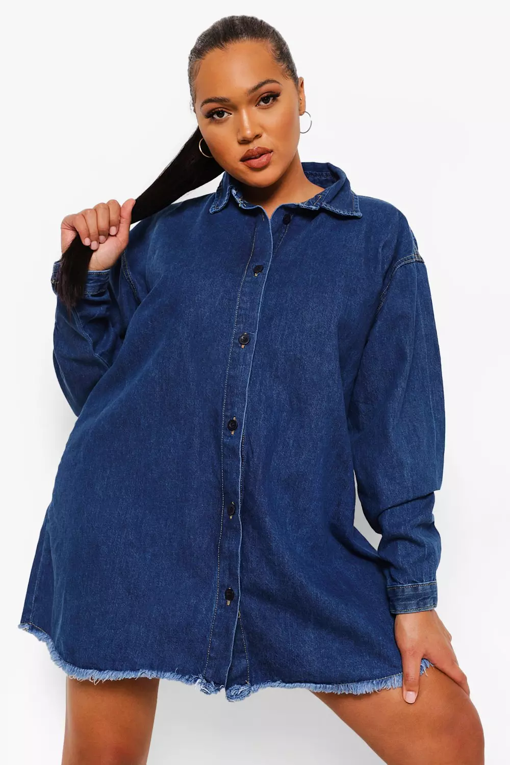 Denim shirt cheap dress missguided